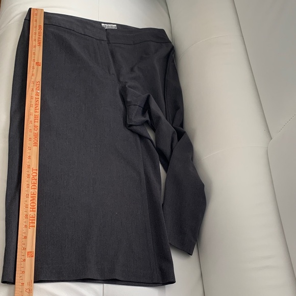 Investments Women Gray Wide-Leg Crop Trousers Size 14 - Picture 6 of 10